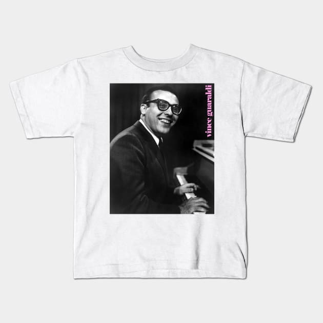 Vince Guaraldi Kids T-Shirt by Scum & Villainy